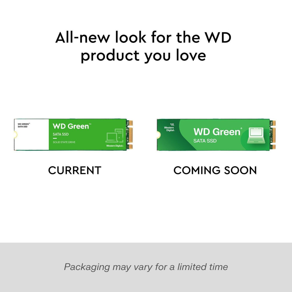 Western Digital WD Green M.2 480GB, Up to 545MB/s, 2.5 Inch/7 mm, 3Y Warranty, Internal Solid State Drive (SSD) (WDS480G3G0B)