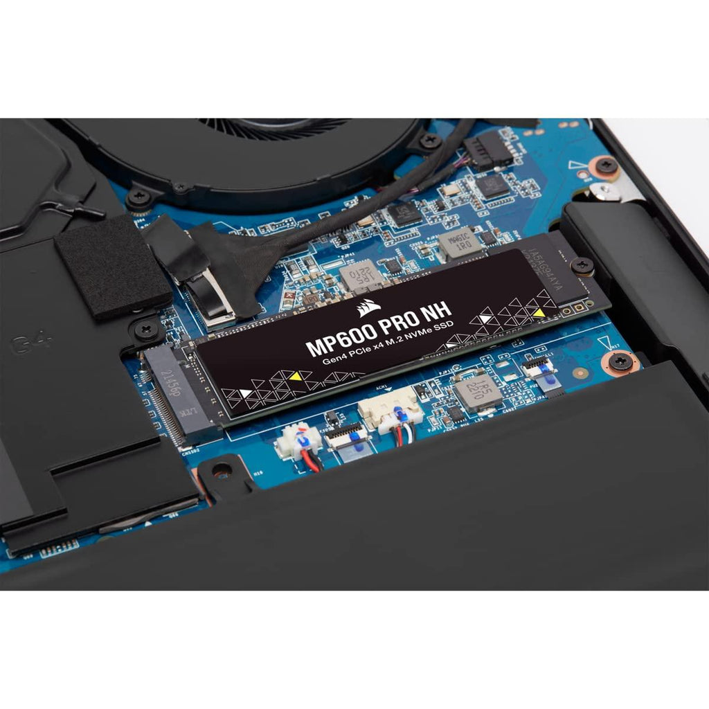 Corsair MP600 PRO NH 4TB PCIe Gen4 x4 NVMe M.2 SSD – High-Density TLC NAND – M.2 2280 – DirectStorage Compatible - Up to 7,000MB/sec - No Heatsink - Black