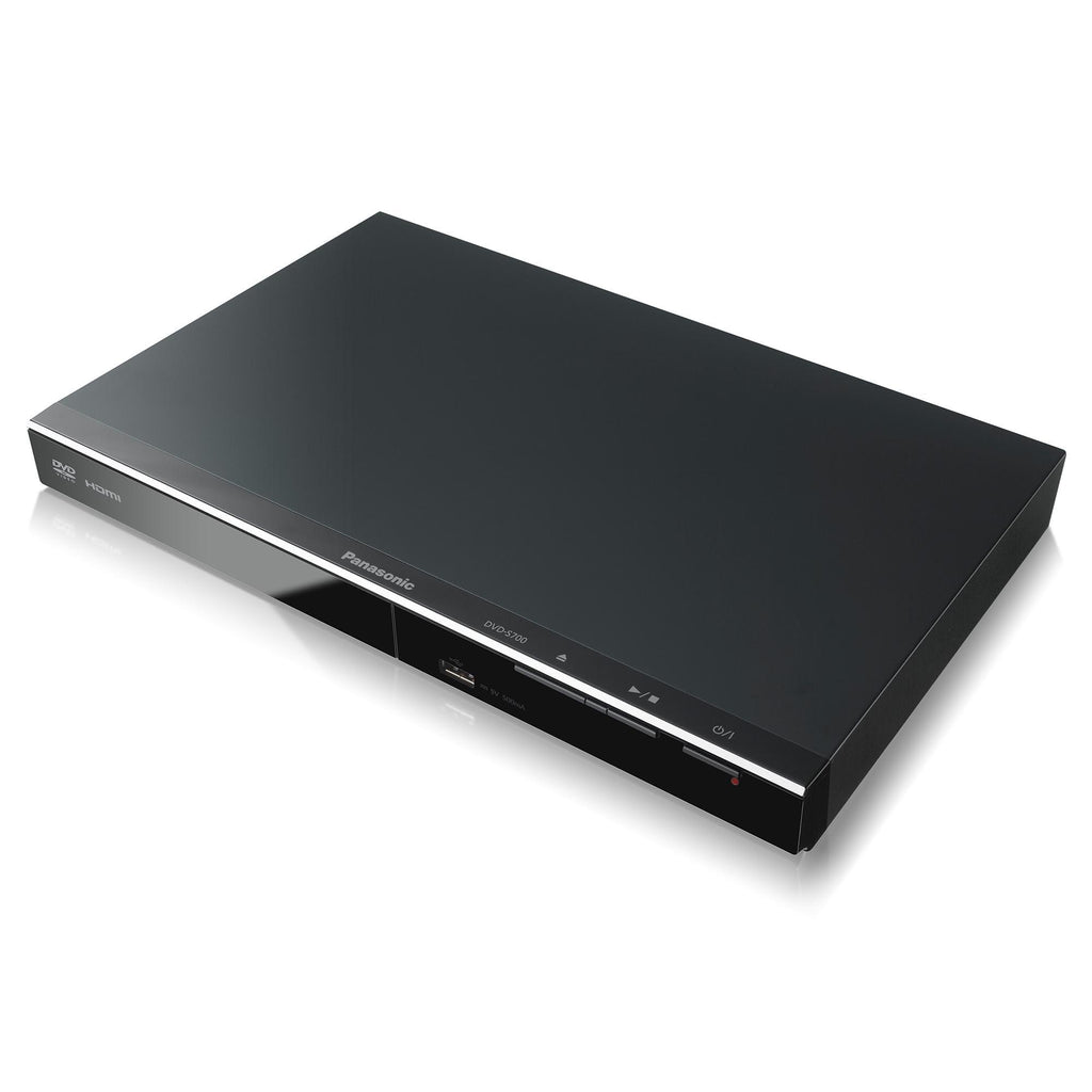 Panasonic DVD Player DVD-S700 (Black) Upconvert DVDs to 1080p Detail, Dolby Sound from DVD/CDs View Content Via USB