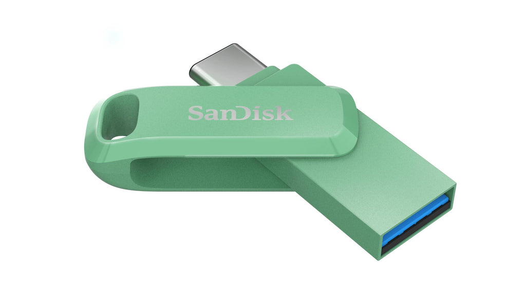 SanDisk Ultra Dual Drive Go USB Type- C, Absinthe Green, India, 150MB/s 64GB, Mobile Pendrive