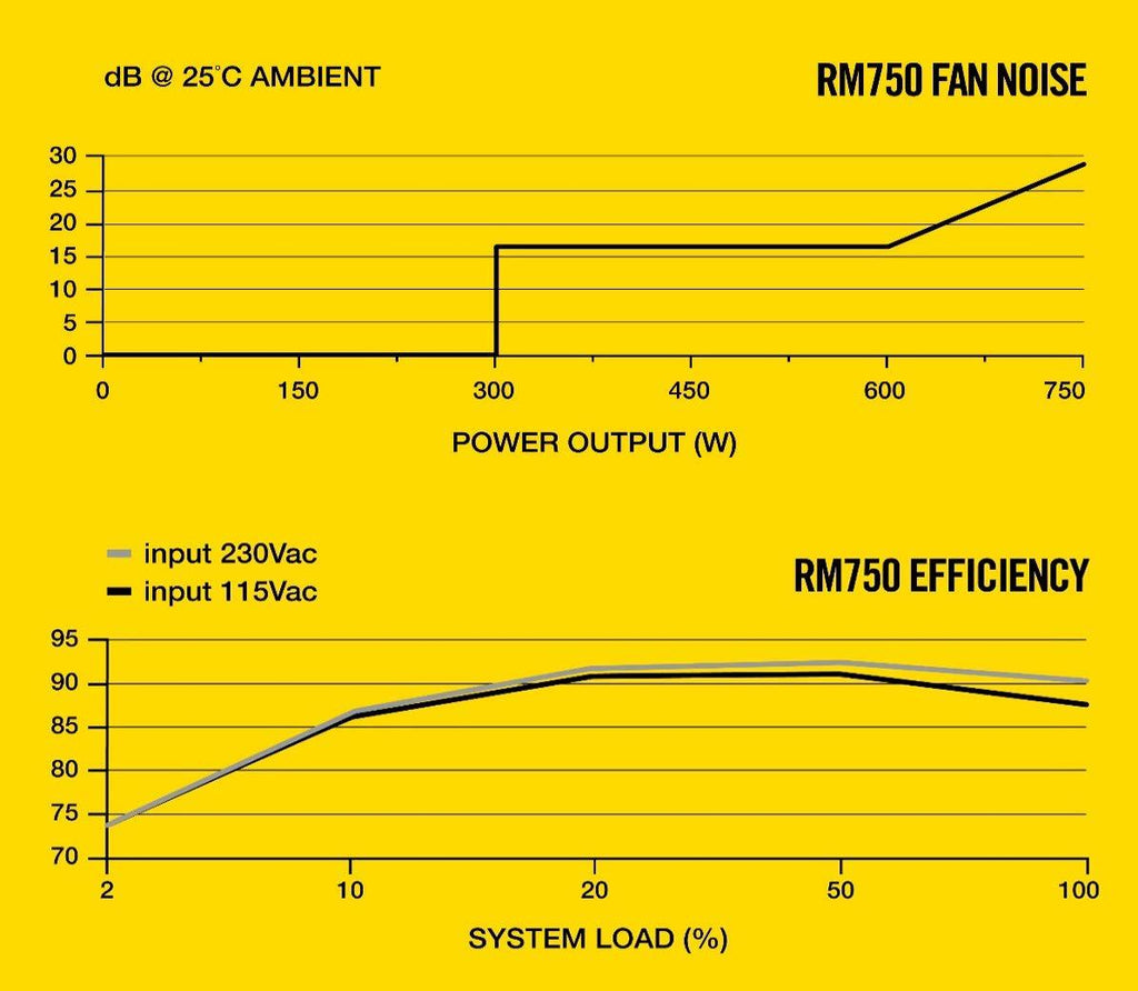 CORSAIR RM Series, RM750, 750 Watt, 80+ Gold Certified, Fully Modular Power Supply, Microsoft Modern Standby