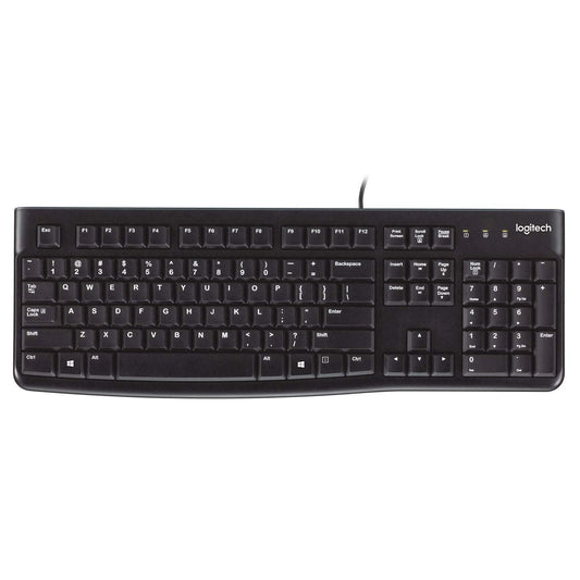 (Refurbished) Logitech K120 Wired Keyboard (Black)