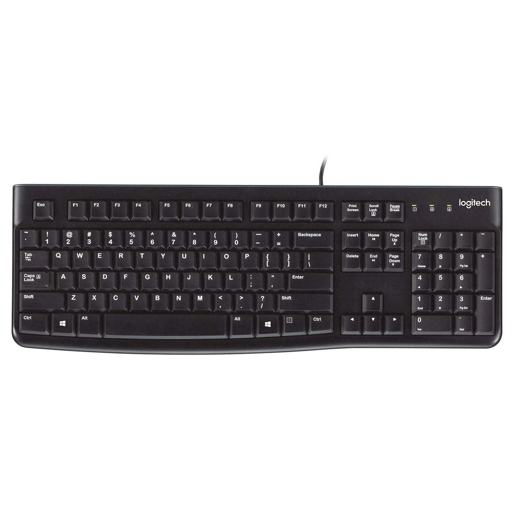 (Refurbished) Logitech K120 Wired Keyboard (Black)