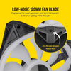 Corsair QL Series, Ql120 RGB, 120mm RGB LED Fan, Triple Pack with Lighting Node Core