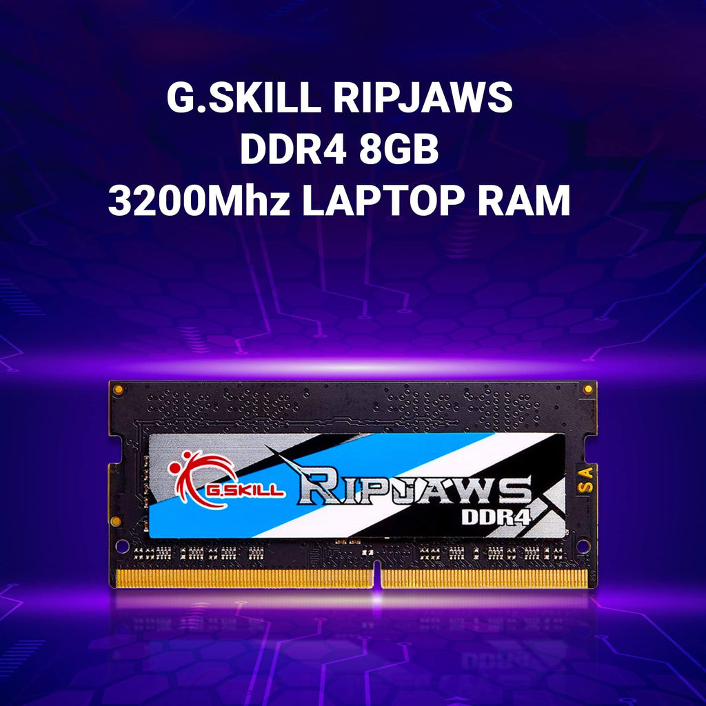 G.SKILL Ripjaws SO-DIMM 8GB (1 * 8GB) DDR4 3200MHz CL22-22-22-52 1.20V Laptop Memory RAM - F4-3200C22S-8GRS