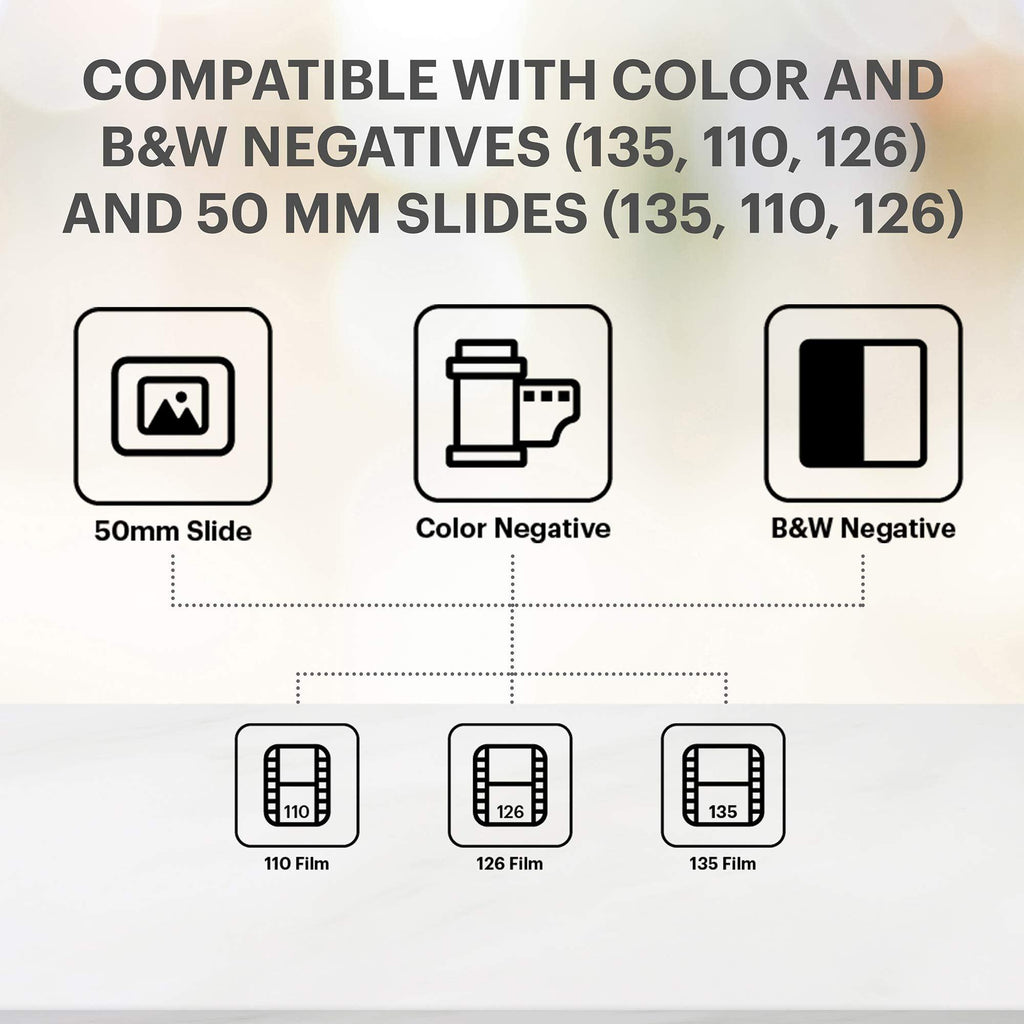 KODAK Slide N SCAN Film and Slide Scanner with Large 5” LCD Screen | Convert Color & B&W Negatives & Slides 35mm, 126, 110 Film Negatives & Slides to High Resolution 22MP JPEG Digital Photos