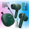 pTron Newly Launched Bassbuds Duo Pro TWS Earbuds, TruTalk AI-ENC Calls, 38H Playback Time, Deep Bass, Movie/Music Modes, In-Ear Bluetooth 5.3 Headphones with HD Mic,Fast Type-C Charging & IPX5(Green) - Triveni World