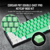 Corsair PBT Double-Shot PRO Keycap Mod Kit – Double-Shot PBT Keycaps – Mint Green – Standard Bottom Row – Textured Surface – 1.5mm-Thick Walls – O-Ring Dampeners (CH-9911080-NA)