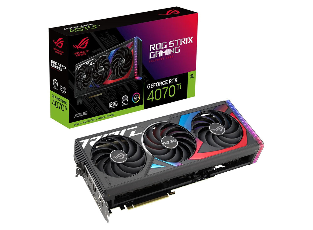 ASUS Rog Strix Nvidia Geforce Rtx 4070 Ti Gaming Graphics Card (Pcie 4.0, 12Gb Gddr6X, Hdmi 2.1A, Displayport 1.4A) - Pci_E_X16