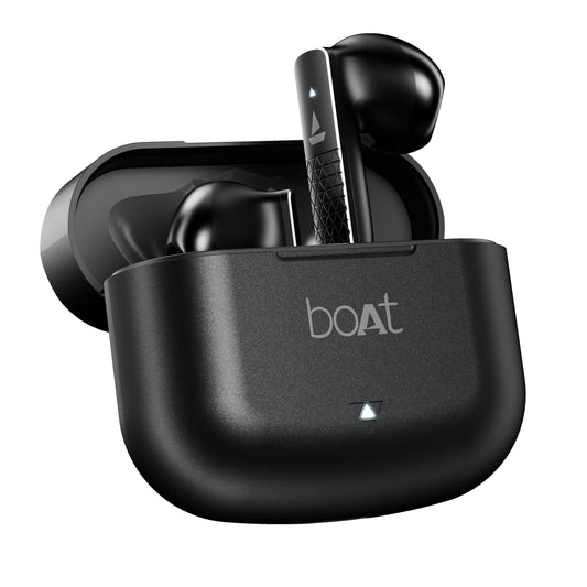 boAt [New Launch] Airdopes 91 Prime, 45HRS Battery, 13mm Drivers, Metallic Finish, Low Latency,ENx Tech, Fast Charge, v5.3 Bluetooth Earbuds, TWS Ear Buds Wireless Earphones with mic (Midnight Black)