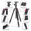 Adofys Professional Aluminium Alloy 67 inches/170 Centimeters Camera Travel Tripod Monopod with 360 Degree Ball Head,1/4 inch Quick Shoe Plate and Bag for DSLR Camera up to 12 kilograms