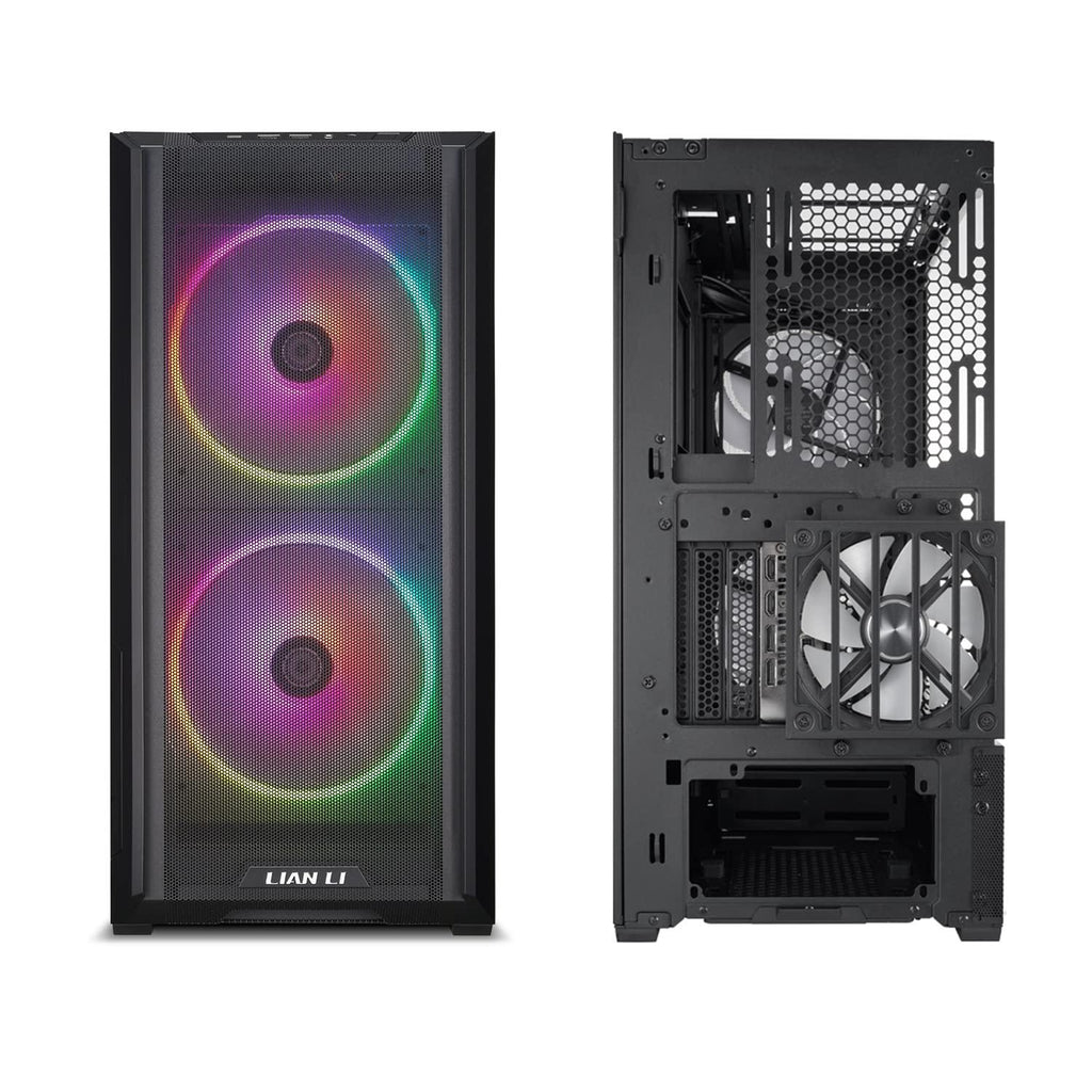 Lian Li Lancool 216 RGB Mid-Tower Alloy Steel Computer Case/Gaming Cabinet - Black | Support E-ATX/ATX/Micro-ATX/Mini-ITX | Pre-Installed 3 Front and Rear Fans - G99.LAN216RX.in