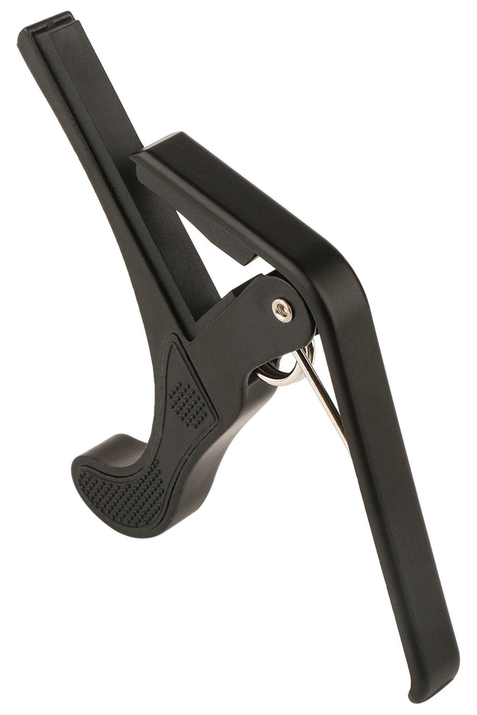 Juârez JRZ250 One Handed Trigger Guitar Metal Capo Quick Change for Ukulele, Electric and Acoustic Guitars, Black