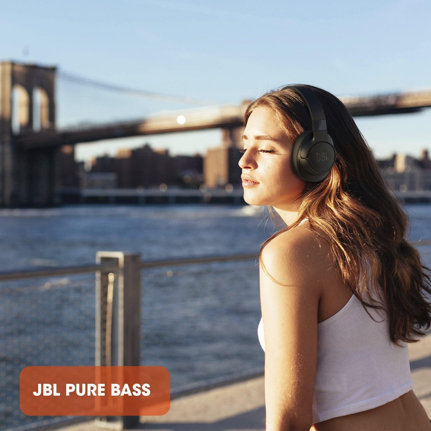 JBL Tune 760NC, Wireless Over Ear Active Noise Cancellation Headphones with Mic, Upto 50 Hours Playtime, Multi-Device Connectivity, Pure Bass, AUX & Voice Assistant Support for Mobile Phones (Blue) - Triveni World