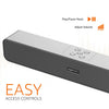 amazon basics Bluetooth Speaker 5.0 Soundbar with 16W RMS, 2000mAh Battery, Upto 19 Hrs Playtime Aux/USB Port (Grey)