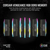 CORSAIR VENGEANCE RGB DDR5 RAM 32GB (2x16GB) 6400MHz CL36 Intel XMP iCUE Compatible Computer Memory - Black (CMH32GX5M2B6400C36)