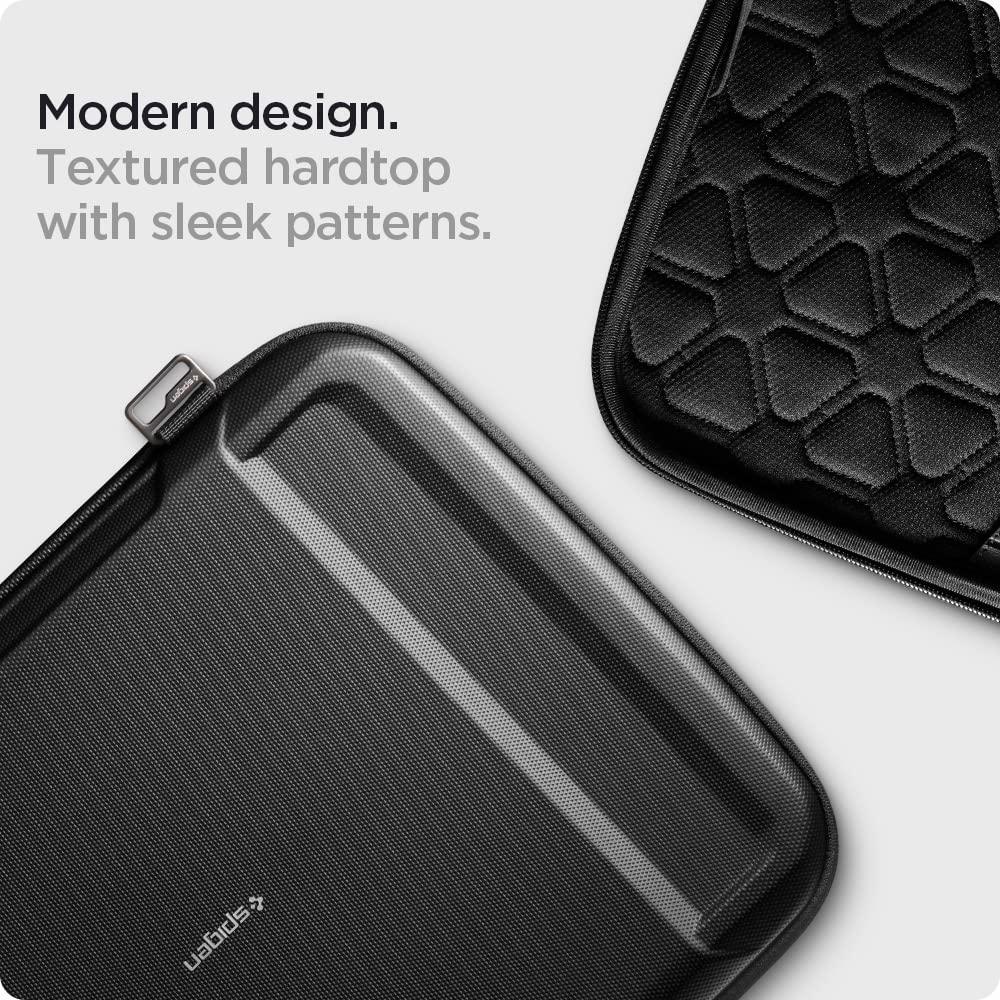 Spigen Rugged Armor Pro Hard Shell Protective Laptop Sleeve Compatible with New MacBook Pro 14 inch M3 / M3 Pro / M3 Max (2023) and M2 Pro / M2 Max A2779 (2023) / M1 Pro / M1 Max A2442 (2021) - Black