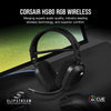 Corsair HS80 RGB Wireless Premium Gaming On Ear Headset with Dolby Atmos Audio (Low-Latency, Omni-Directional Microphone, 60ft Range, Up to 20 Hours Battery Life, PS5/PS4 Wireless Compatibility) Black