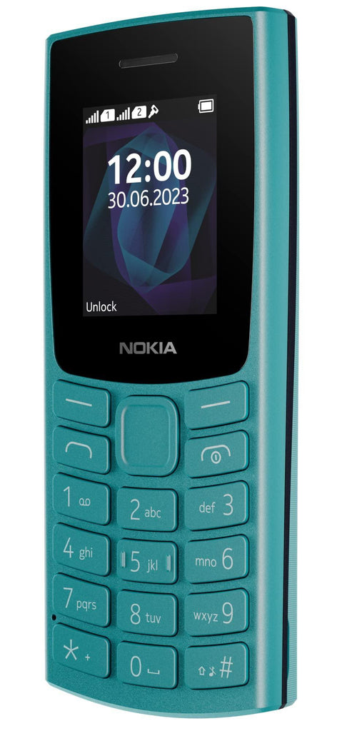 (Refurbished) Nokia All-New 105 Keypad Phone with Built-in UPI Payments, Long-Lasting Battery, Wireless FM Radio | Cyan - Triveni World