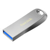 SanDisk Ultra Luxe USB 3.1 Flash Drive 64GB, Upto 150MB/s, All Metal, Metallic Silver