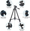 Osaka OS 550 Tripod 55 Inches (140 cm) with Mobile Holder and Carry Case for Smartphone & DSLR Camera Portable Lightweight Aluminium Tripod