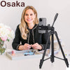 Osaka OS 550 Tripod 55 Inches (140 cm) with Mobile Holder and Carry Case for Smartphone & DSLR Camera Portable Lightweight Aluminium Tripod