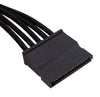 Corsair CP-8920186 Premium Individually Sleeved SATA Cable, Black