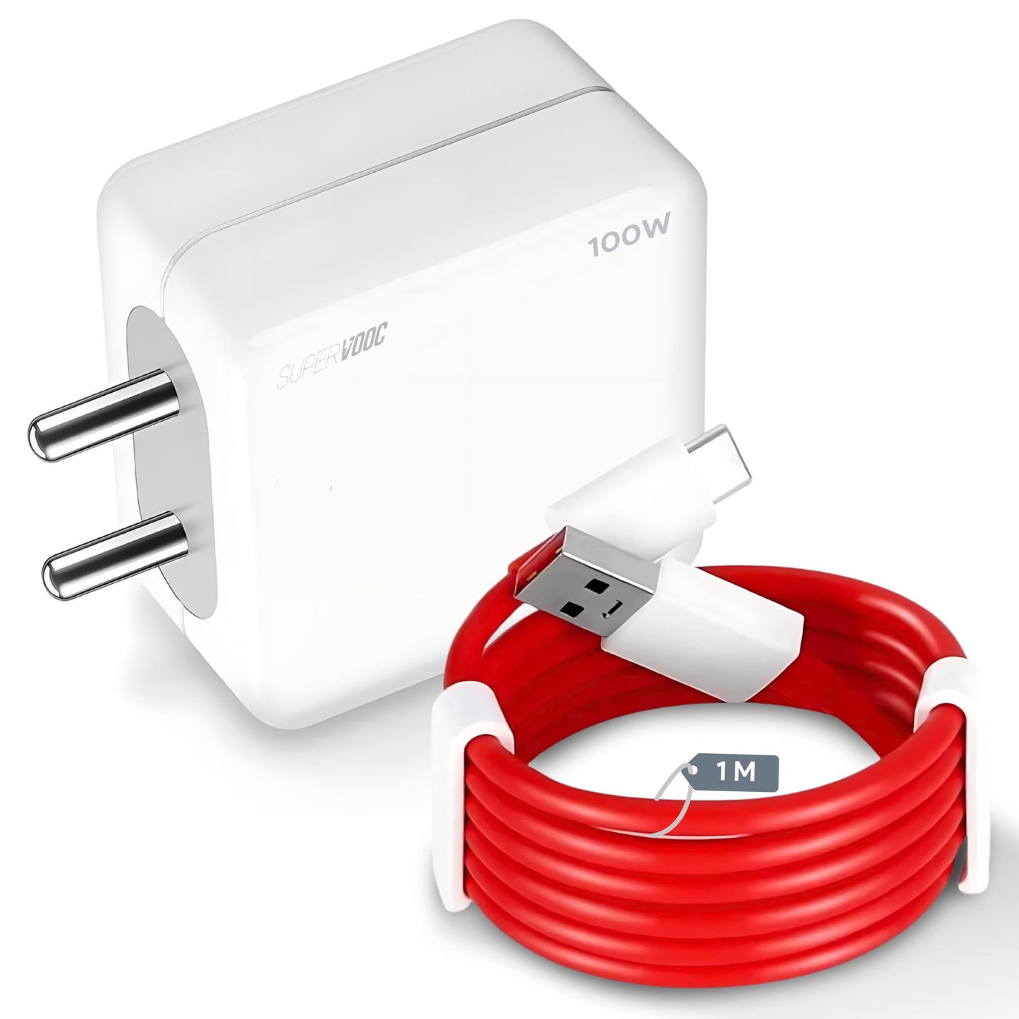 AILKIN Supervooc 100W Power Adapter-Ultra Fast Charger for Oneplus with True 100W Pd Charging|Compatible with Oneplus 12/12R/11/11R/10/10R,Nord Ce 3 Lite 5G,Nord 2T 5G,Nord Ce 2 Lite 5G,Nord 5G,White