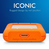 LaCie Rugged Mini 4TB External HDD | Orange - USB 3.0 Drop Shock Dust Rain Resistant | Compatible with Windows and Mac | Portable Hard Drive (LAC9000633)