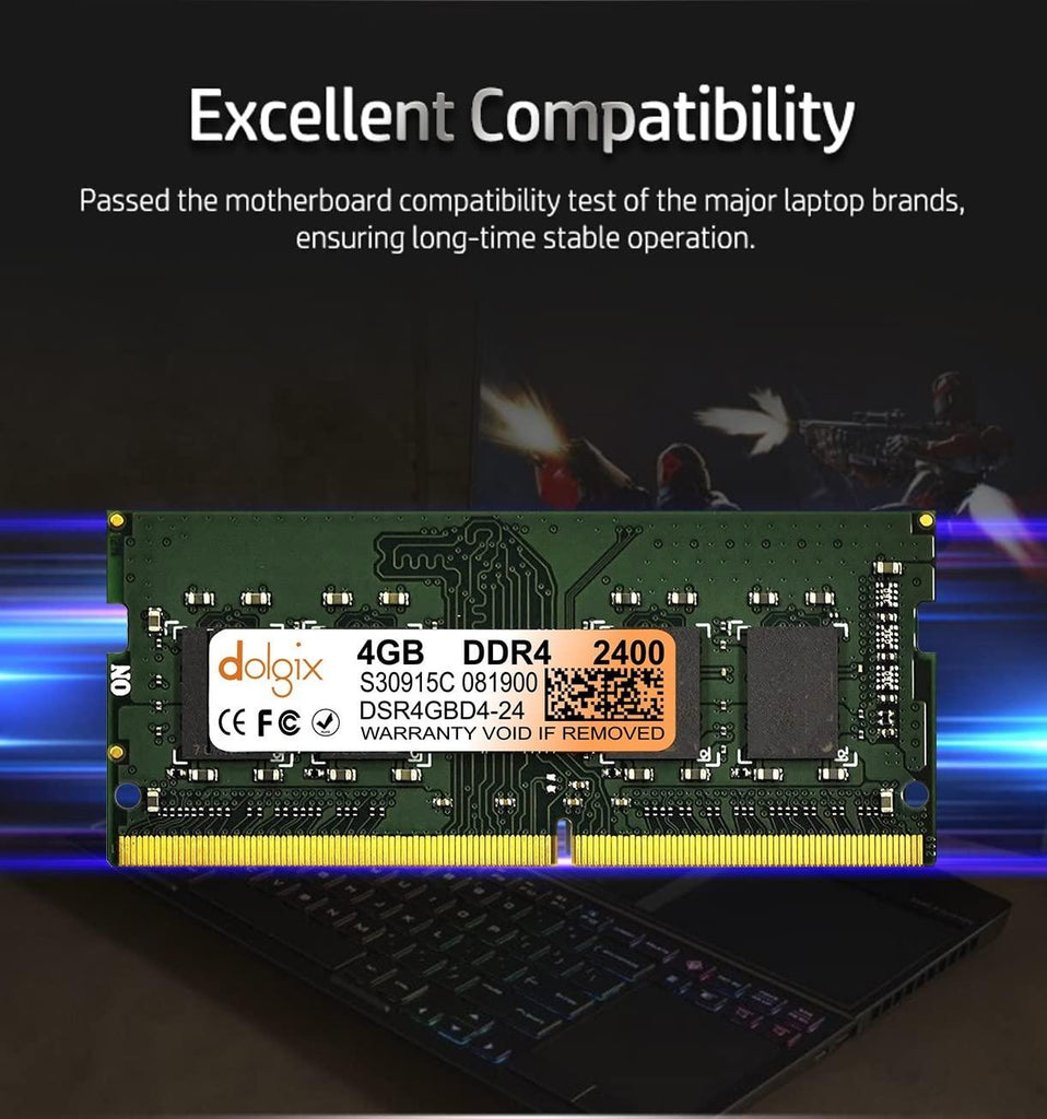 Dolgix 4GB DDR4 2400MHz Laptop Ram