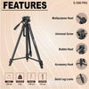 Syvo S -1000 PRO 67 Inch (170CM) Tripod for DSLR, Camera | Operating Height: 5.57 Feet| Maximum Load Capacity up to 5kg | Portable Lightweight Aluminum Tripod 360 Degree Ball Head | Carry Bag (Black)