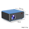 XElectron WiFi S2 Full HD 1080p Resolution Projector | 150" (381 cm) Display | 3800 Lumens (350 ANSI) | Screen Mirroring, YouTube | HDMI, AV, USB, Audio Out Connectivity T4 (Blue)