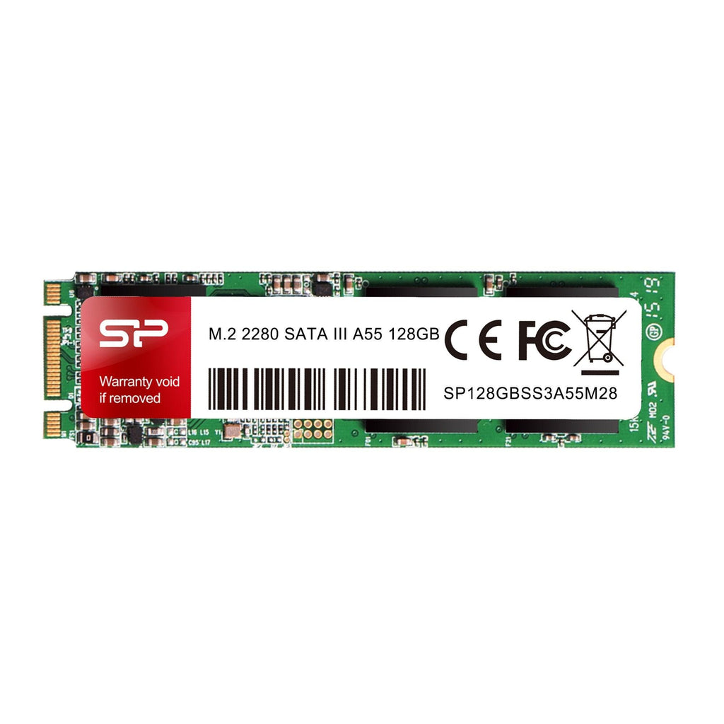 SP Silicon Power Silicon Power A55 128GB M.2 2280 SATA III SSD, 3D NAND with SLC Cache, Up to 560MB/s, Internal Solid State Drive for Desktop Laptop Computer