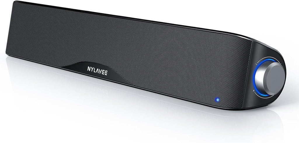 Nylavee Bluetooth Soundbar Speakers,Hifi Sound Quality Sound Bar,Usb Powered Pc Speakers,Bluetooth 5.0 And 3.5Mm Aux-In Computer Speakers For Desktop,Laptop,Pcs,Monitor,Tablets,Xbox,Gaming Speakers