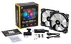 Corsair ML140 140 mm Premium Magnetic Levitation RGB LED Fan - Black (Pack of 2)