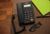 Binatone Spirit 221 Basic Corded Landline Phone with Display for Office & Home (Black)