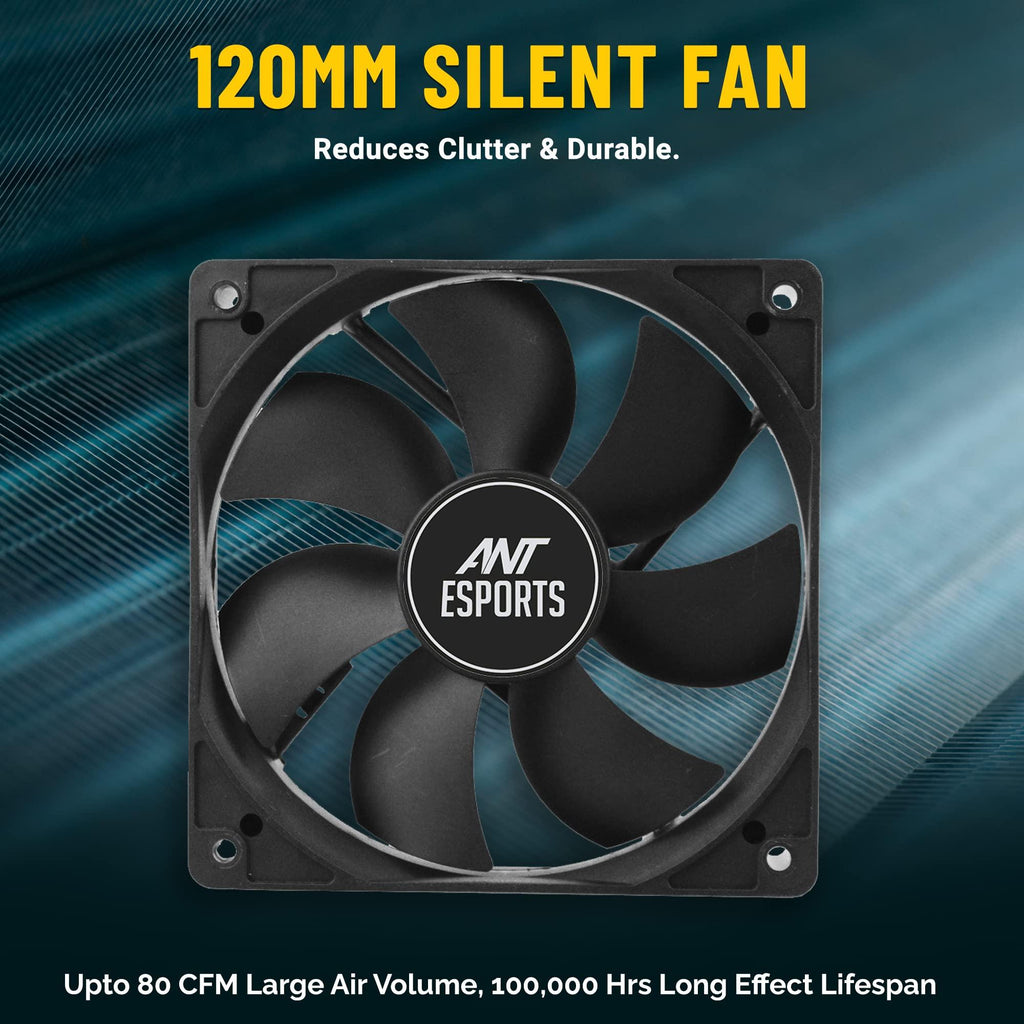 Ant Esports VS700L Non Modular High Efficiency Gaming Power Supply/PSU with 1 x PCIe and 120mm Silent Fan