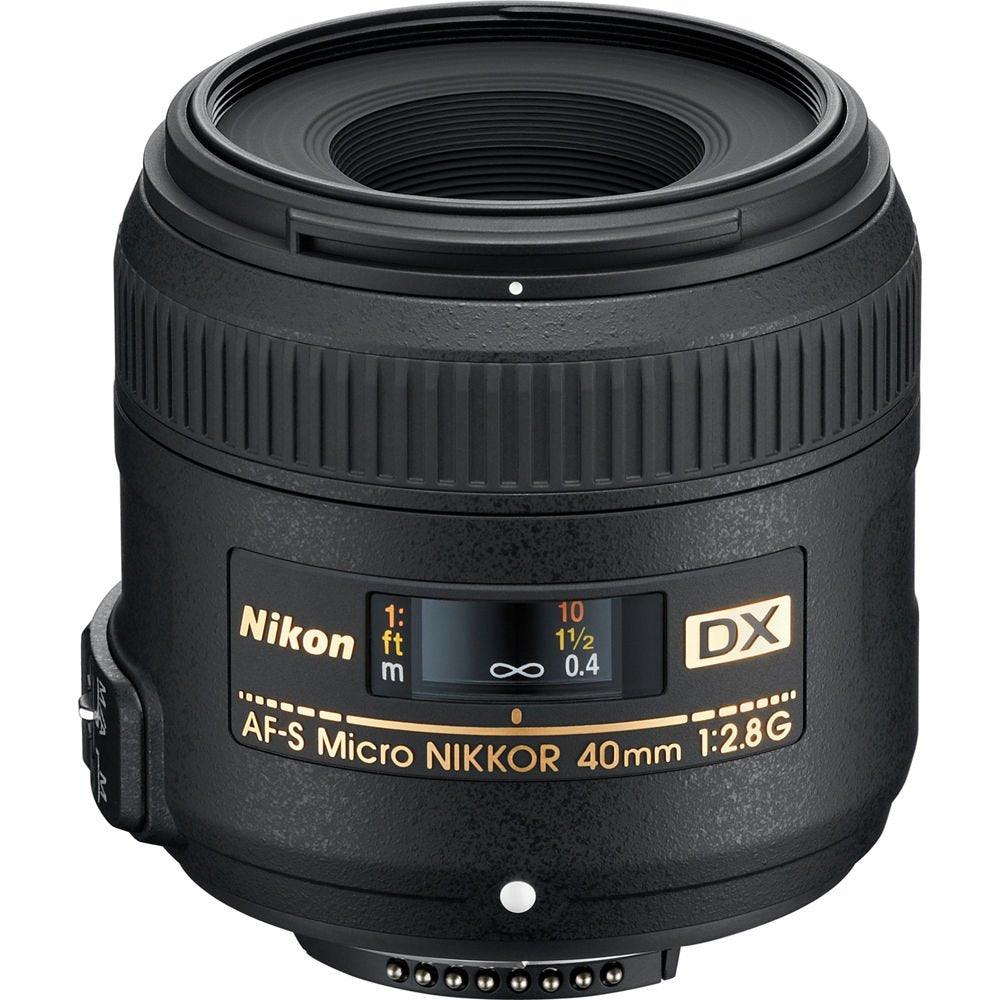 Nikon AF-S DX Micro 40mm F/2.8G Prime Lens for Nikon DSLR Camera - Black