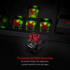 Redragon SU-RARA K582 RGB LED Backlit Mechanical Gaming Wired Keyboard with 104 Keys-Linear and Quiet-Red Switch, Black