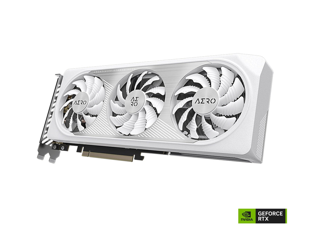 Gigabyte Geforce RTX 4060 Aero Oc 8G Graphics Card, 3X Windforce Fans, 8Gb 128-Bit Gddr6, Gv-N4060Aero Oc-8Gd Video Card - Pci_E