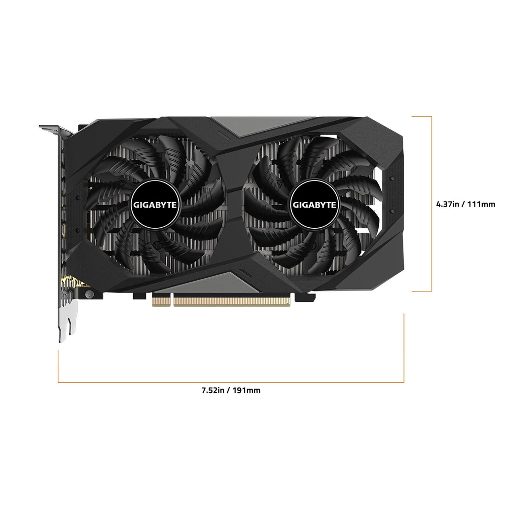 GIGABYTE Geforce RTX 3050 Windforce pci_e Oc 6G 6Gb Gddr6 Graphics Card Gv-N3050Wf2Oc-6Gd