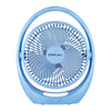 Bajaj Pygmy Go 178 mm Mini Fan with LED Lighting| Rechargeable Fan| USB Charging Fan| 4-hours Battery Backup| 3 Fan Speed| 2-Light Brightness Setting| High Speed Table Fan| Blue Portable Fan