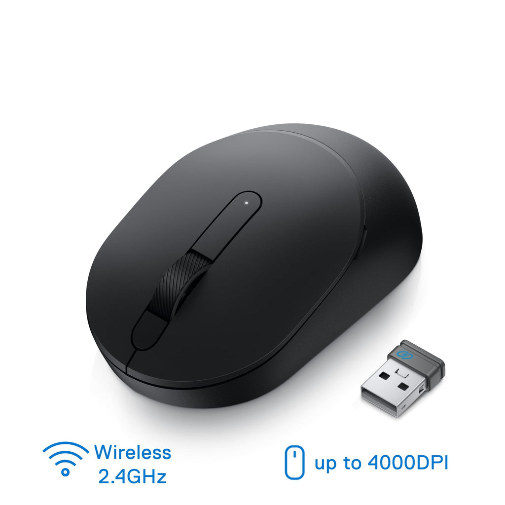 Dell MS3320W Wireless (RF/Bluetooth) Mouse, up to 4000DPI, up to 36 Month Battery Life, 3Y Advance Exchange Warranty - Black