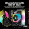 CORSAIR iCUE Link H150i RGB Liquid CPU Cooler - 360mm AIO - QX120 RGB Fans - Fits Intel LGA 1700, AMD® AM5 - iCUE Link System Hub Included - Black