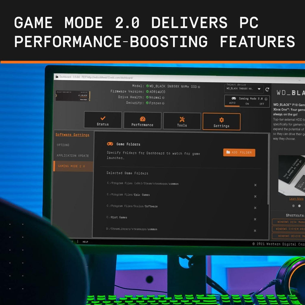 WD_Black™ SN850X NVMe™ SSD Gaming Storage, 2TB