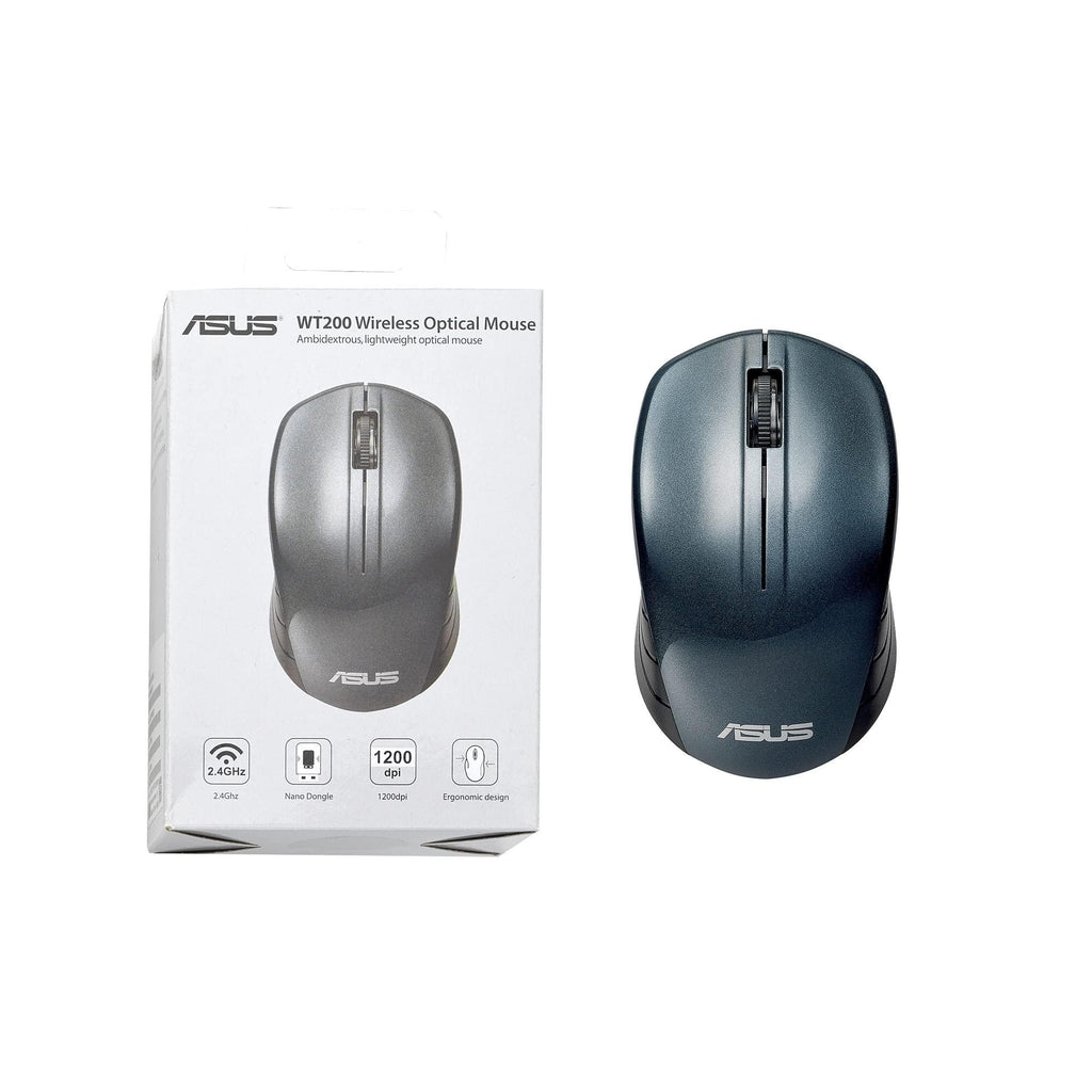 ASUS WT200 /Ambidextrous Design,Runs on 1 AA Battery- Upto 15 Months Life, 1200 DPI Wireless Optical Mouse (2.4GHz Wireless, Blue)