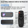 XElectron WiFi S2 Full HD 1080p Resolution Projector | 150" (381 cm) Display | 3800 Lumens (350 ANSI) | Screen Mirroring, YouTube | HDMI, AV, USB, Audio Out Connectivity T4 (Blue)