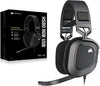 Corsair HS80 RGB Wired USB Premium Gaming On Ear Headphones with Dolby Audio 7.1 Surround Sound (Broadcast-Grade Omni-Directional Microphone, Memory Foam Earpads, High-Fidelity Sound) (Carbon)