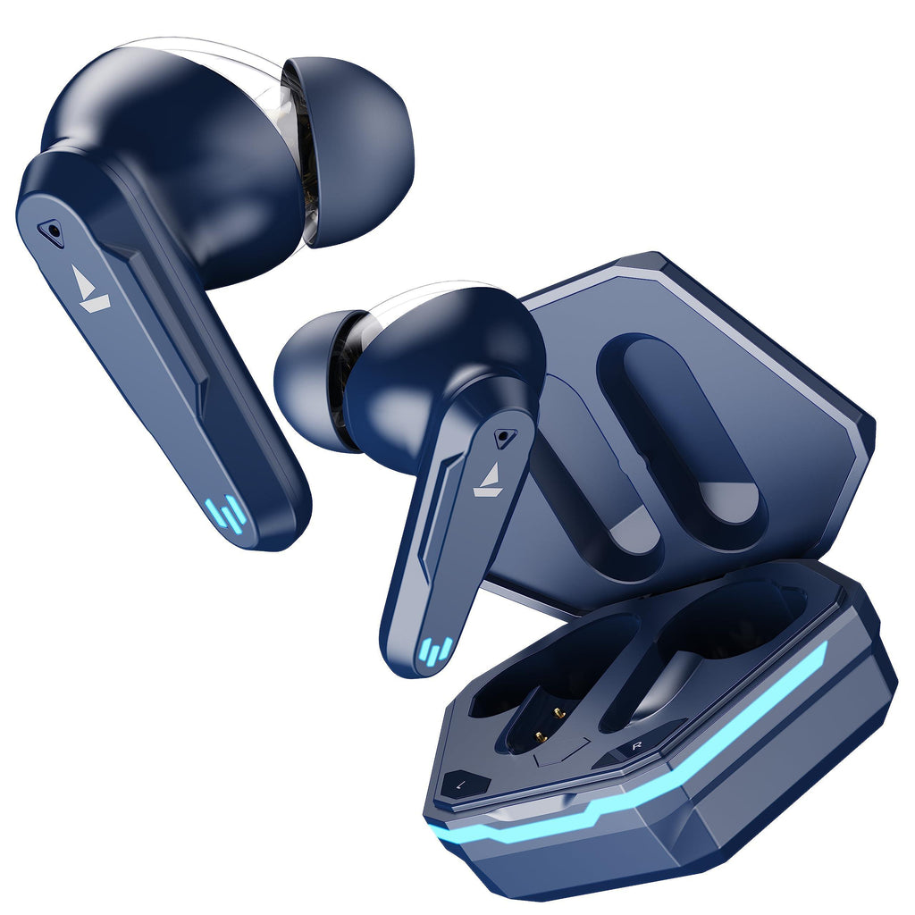 boAt Airdopes 191G True Wireless In Ear Earbuds with ENx Tech Equipped Quad Mics, Beast Mode(Low Latency- 65ms) for Gaming, 2x6mm Dual Drivers, 30H Playtime, IPX5, IWP, Appealing Case LEDs(Sport Blue) - Triveni World