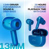 pTron Newly Launched Bassbuds Duo Pro TWS Earbuds, TruTalk AI-ENC Calls, 38H Playback Time, Deep Bass, Movie/Music Modes, In-Ear Bluetooth 5.3 Headphones with HD Mic,Fast Type-C Charging & IPX5 (Blue) - Triveni World